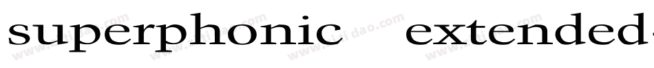 superphonic extended字体转换
